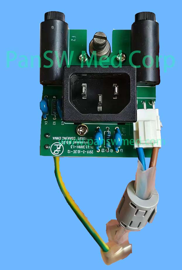 EDAN SE-1200 SE-12 SE-1201 ECG Machine AC Power Inlet and Fuse Board Assembly