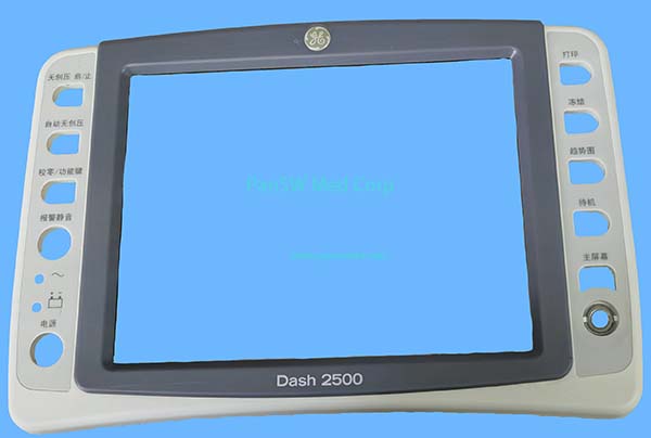 GE Dash 2500 Patient Monitor Front Display Bezel Housing