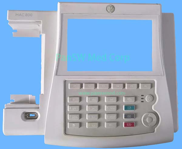 GE Healthcare MAC 800 ECG Front Housing with Keypad Membrane and Keypad Board