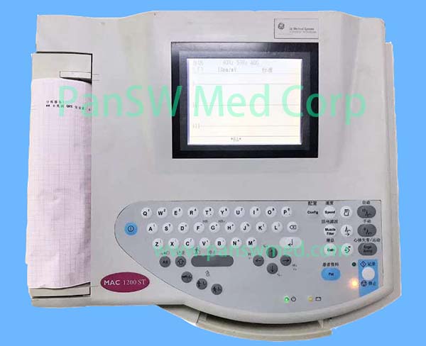 GE MAC 1200 ST ECG Keypad Board Membrane Overlay and Main Board Parts image 1