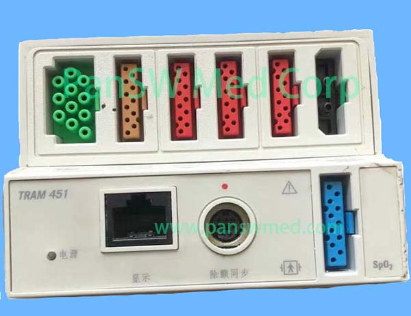 GE Solar 8000 TRAM 451N ECG SpO₂ and NIBP Parameter Module