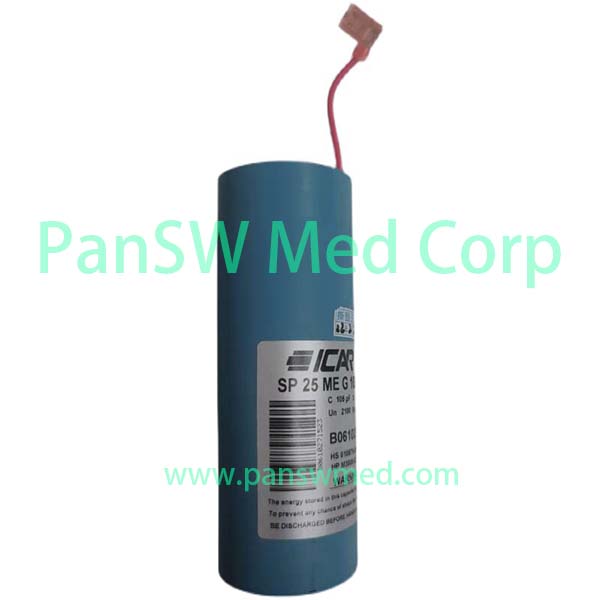 ICAR SP25MEG1050/B 105µF 2100V Defibrillator Capacitor for Philips M4735A M3535A image 1