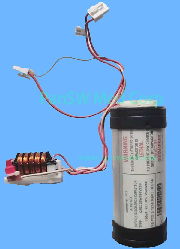 Medtronic Physio-Control LIFEPAK 20 LP20 196µF 2300VDC Defibrillator Capacitor Assembly