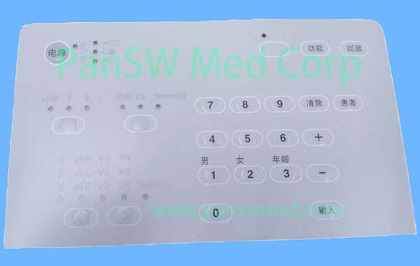 Nihon Kohden ECG-1350P ECG-1350C Keypad Membrane Switch and Keypad Board