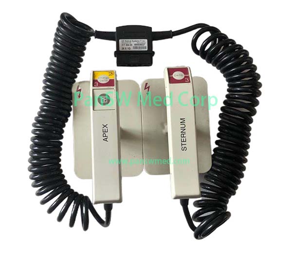 Pre-Owned Genuine GE CardioServ 217 304 03 External Defibrillator Paddle Set image 1