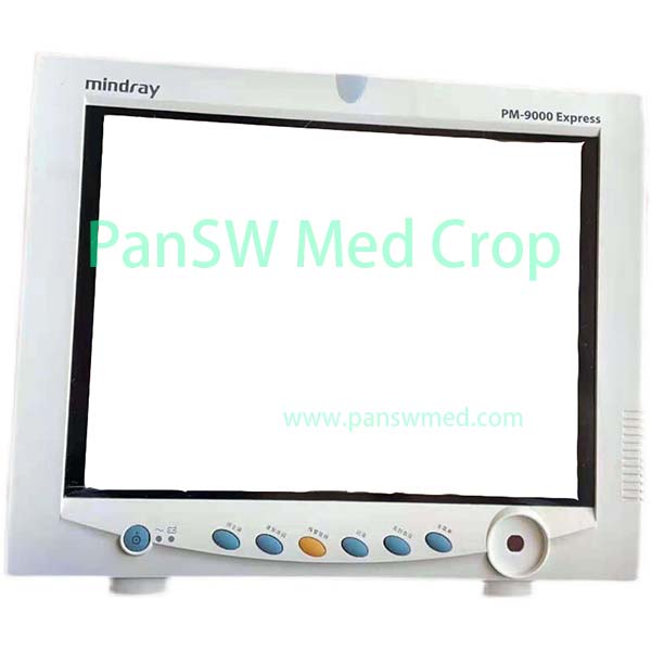 Pre-Owned Original Mindray PM-9000 Express Front Housing Frame, Buttons and Silicone Keypad Parts
