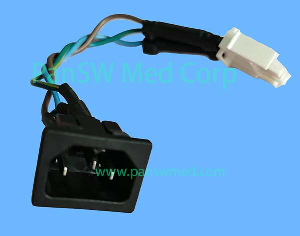 Pre-Owned Philips M4735A Defibrillator AC Power Inlet and Cable Harness image 1