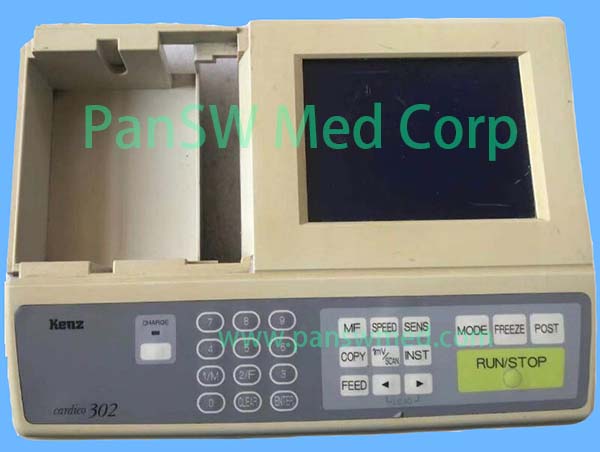 Suzuken Kenz Cardico 302 ECG Machine Main Board, Power Supply Board and Front Housing Parts