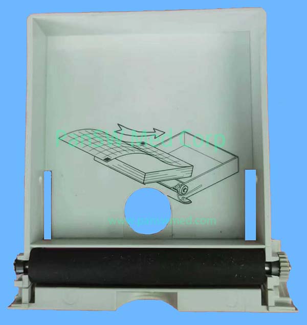 ZOLL M Series E Series Defibrillator Printer Paper Door and Platen Roller Assembly image 1