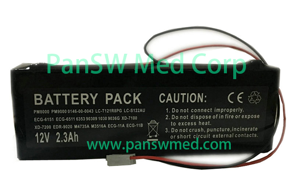 Compatible 12V 2300mAh Sealed Lead-Acid Battery for SENMIND MP-900 III Monitor