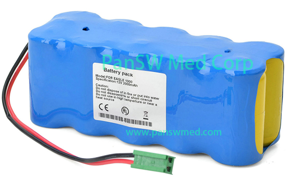 Compatible 12V 2Ah Battery for GE Marquette Eagle 1000 Series and Dash 1000 – 303-444-09