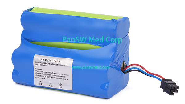 Compatible 24V 2000mAh Ni-MH Battery for ResMed VS Integra and VS Ultra Ventilators image 3