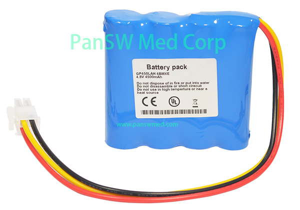 Compatible 4.8V 4500mAh Ni-MH Battery for COSMED Pony FX Desktop Spirometer – GP450LAH4BMXE image 1