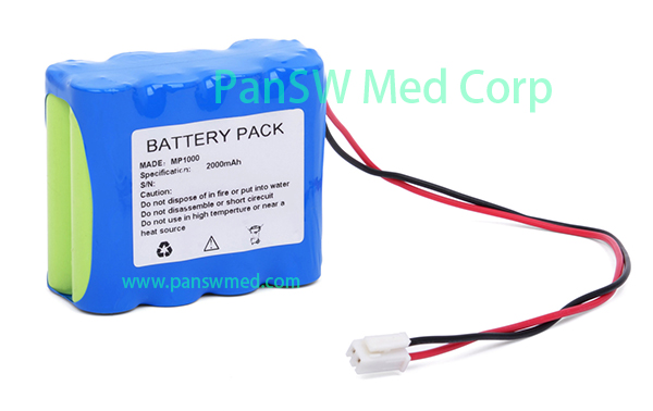 Compatible 9.6V 2000mAh Ni-MH Battery for DAIWHA MP-1000 Syringe Pump image 1