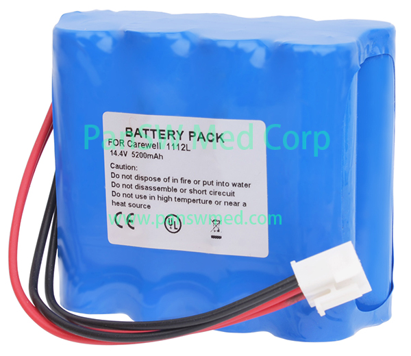 Compatible Li-ion Battery for Carewell ECG-1112 and ECG-1112G – 14.4V 5200mAh image 1