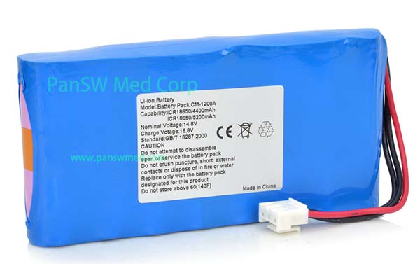 Compatible Li-ion Battery for COMEN CM-1200A CM1200 ECG Machine – 14.8V