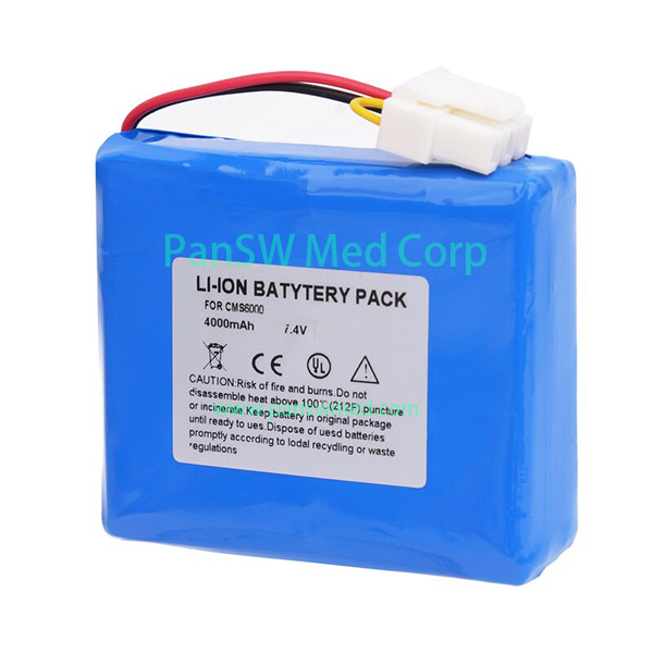 Compatible Li-ion Battery for CONTEC CMS6000 and HMS6500 – 7.4V 4000mAh image 3