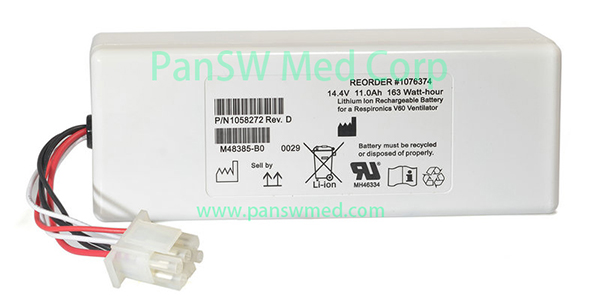 Compatible Li-ion Battery for Philips Respironics V60/V60 Plus – 1076374, 14.4V 11.5Ah image 1