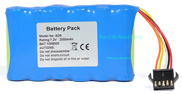 Compatible Ni-MH Battery for EDAN SD5 and SD6 Dopplers – 7.2V 2000mAh