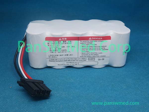 Replacement 12V 3000mAh Ni-MH battery for compatible Nihon Kohden image 1