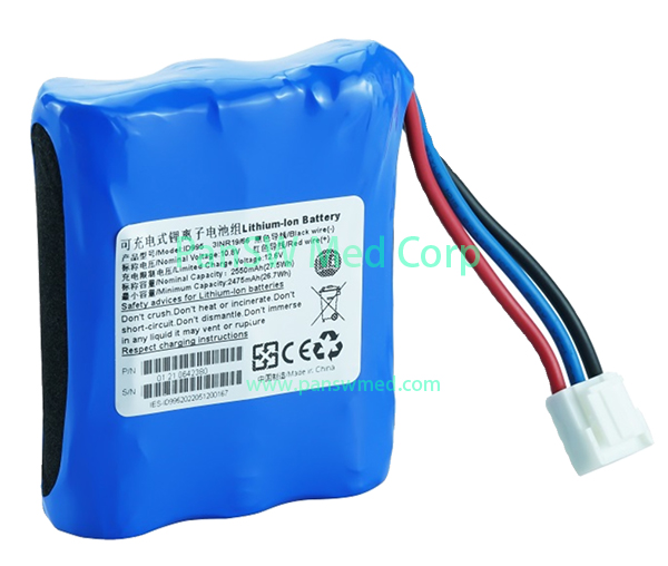 Replacement Battery for EDAN X8 X10 X12 – ID995 3INR19/66 – 11.1V 2600mAh Li-ion image 1