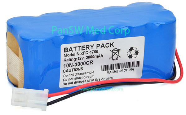 Replacement Battery for Fukuda FC-1760 Defibrillator