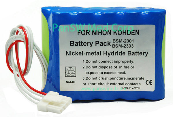 Replacement Battery for Nihon Kohden TEC-X062 / BSM Series Equipment