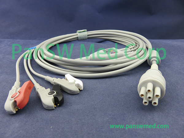 Compatible Colin BP 510S ECG CABLE 3leads AHA Clip – PanswMed