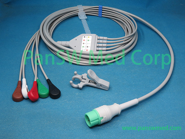 Compatible JL Medicore ECG Cable AHA Snap 5 – PanswMed