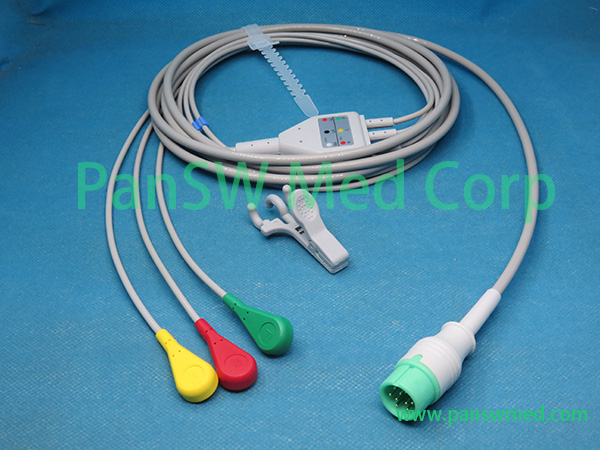 Compatible JL Medicore ECG Cable IEC Snap 3 – PanswMed