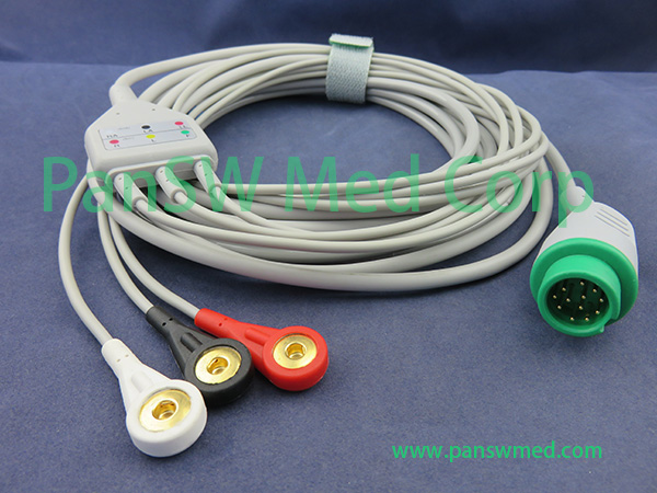 Compatible Mindray DPM 6 DPM 7 ECG Cable 3 – PanswMed