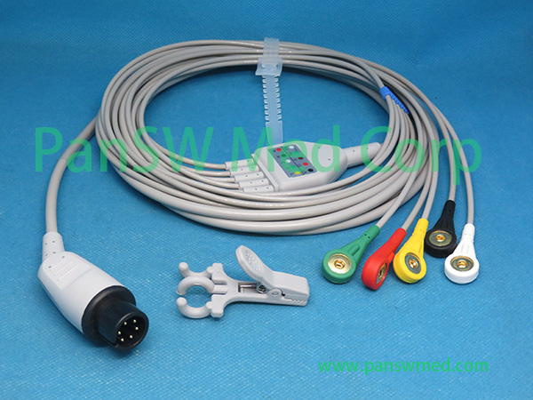 Compatible Nihon Kohden TEC 7100A TEC 5200A ECG Cable – PanswMed