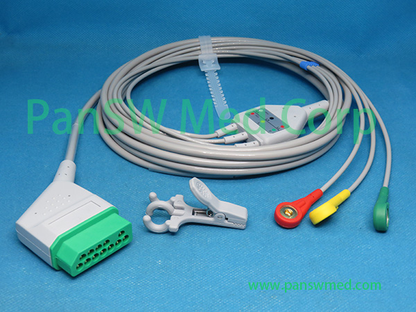 Compatible Nihon Kohden Life Scope PT Patient Montor ECG Cable – PanswMed