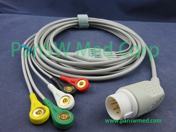 Compatible Philips 78341A 78342A 78345A 78345A 78346A ECG Cable – PanswMed