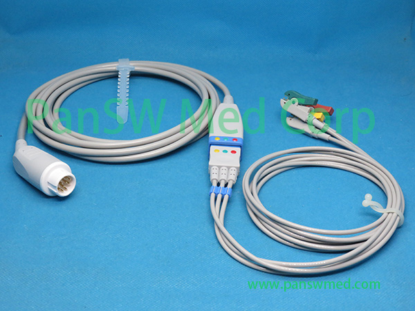 Compatible Philips Intellivue MX 400 Patient Monitor ECG Cable Detachable – PanswMed