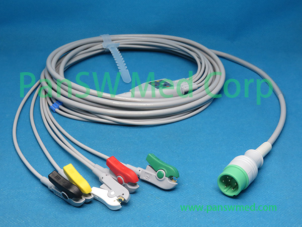 Compatible Zoncare PM 7000D ECG Cable IEC 5leads Clip – PanswMed