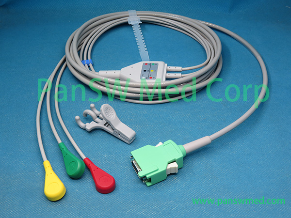 Compatible Nihon Kohden OPV 1500 OPV 1500K Ecg Cable IEC Snap – PanswMed