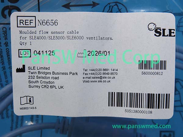 N6656 SLE4000 SLE5000 SLE6000 Ventilator Flow Sensor Cable