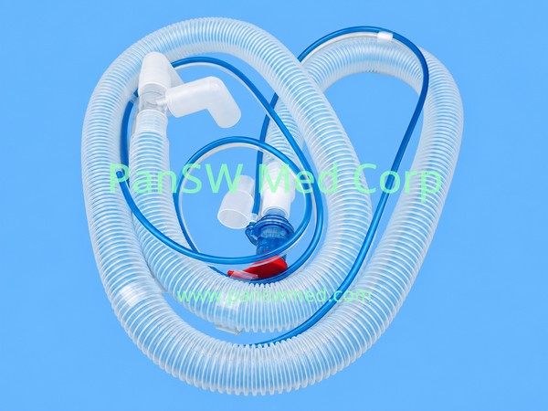 Hamilton 260087 1.8 m Disposable Coaxial Breathing Circuit with Flow Sensor for C1 / T1 / MR1
