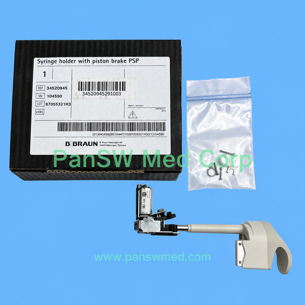 34520945 Syringe Holder with Piston Brake for B. Braun Syringe Pumps