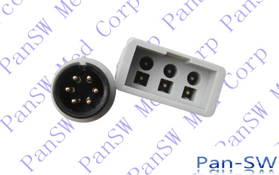 6 Pins To HP Philips Type ECG Trunk Cable(connector) – PanswMed