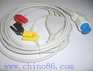 Artemas&w One Piece Three Lead ECG Cable With Leadwire – PanswMed