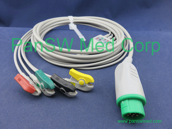 Bruker Kontron ECG Cable Clip IEC Color 4 Leads – PanswMed