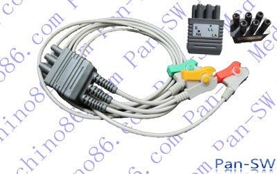 Colin BP 306 Three Lead ECG Leadwire – PanswMed