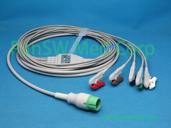 Compatible Comen NC 19 Patient Monitor ECG Cable (2) – PanswMed