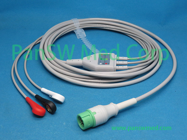 Compatible Comen NC 19 Patient Monitor ECG Cable 3 – PanswMed