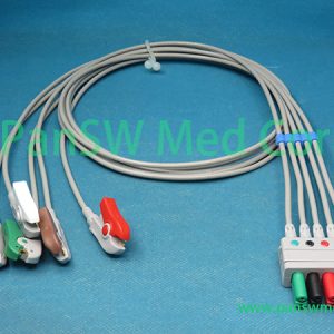 Compatible Mindray EL 6501A 0010 30 42727 5-lead ECG Wires Clip AHA – PanswMed