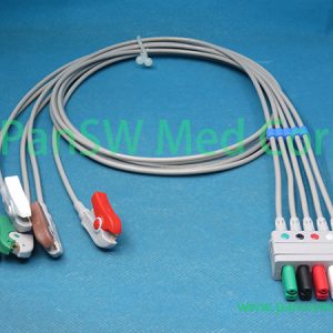 Compatible Mindray EL 6503A 0010 30 42729 5leads ECG Wires Clip AHA – PanswMed