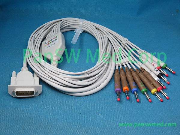 Contec ECG Cable Ten Leads AHA Banana - PanswMed