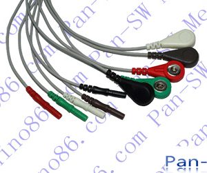 DIN Five Lead ECG Leadwire - PanswMed